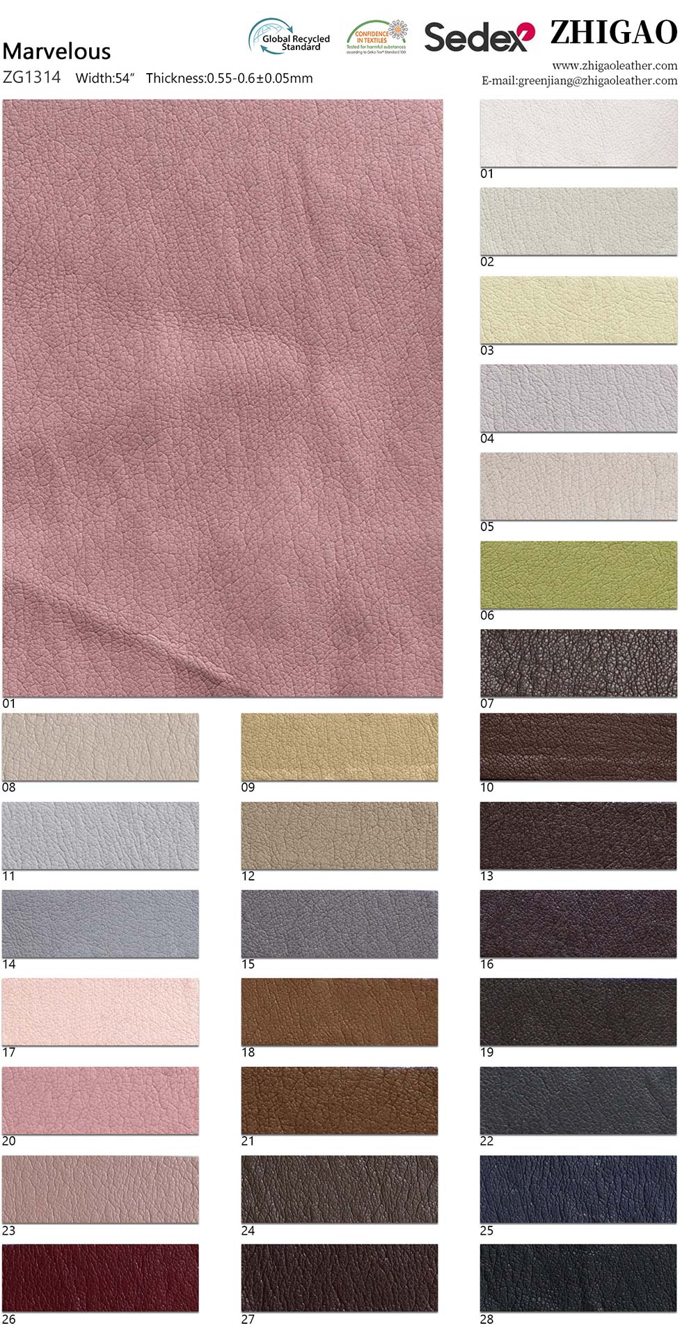 PU Imitation Leather Apparel Material Retro Synthetic Leather