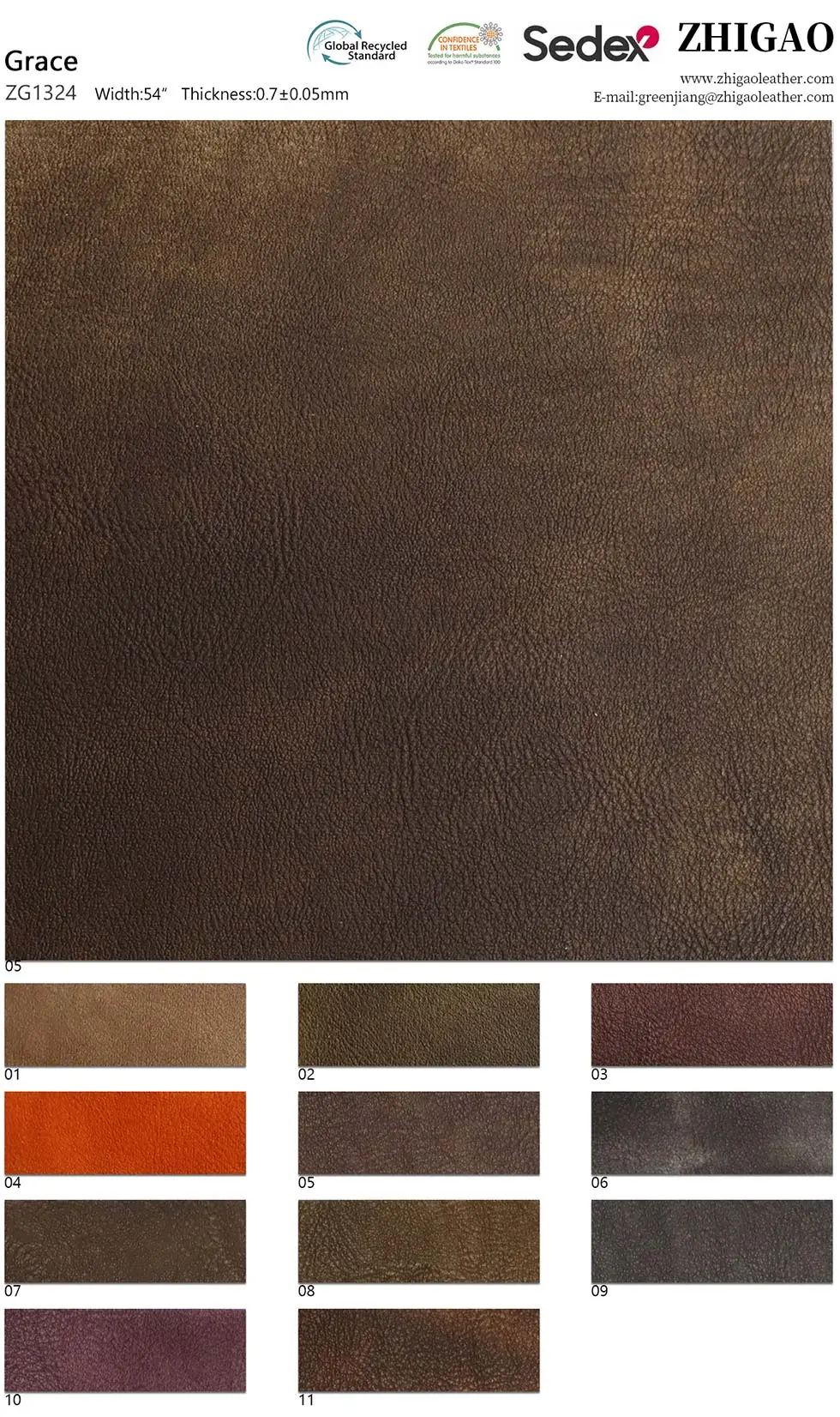 Vintage Two-tone PU Faux Leather Clothes Fabric