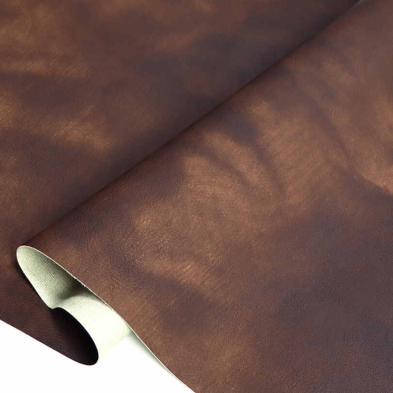 Vintage Two-tone PU Faux Leather Clothes Fabric