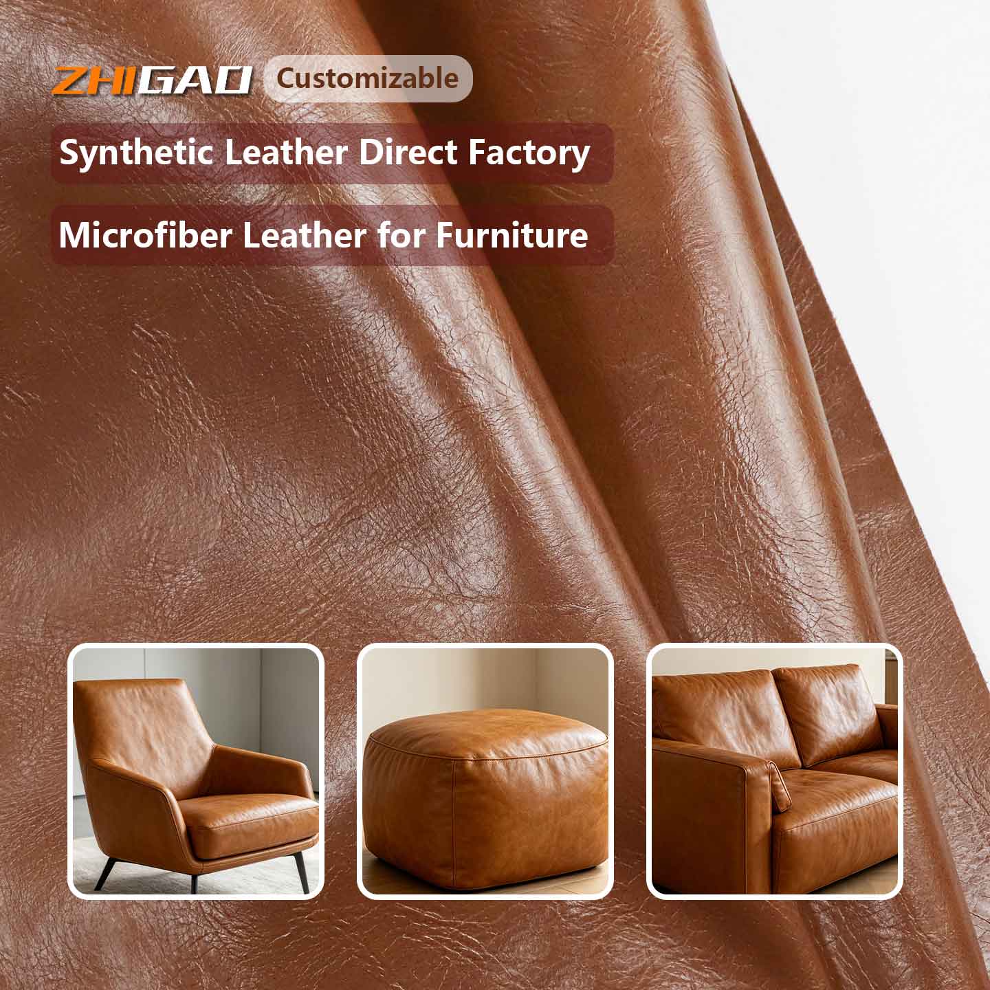 Microfiber Leather pro Automotive et Furniture Leathe